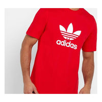 adidas originals Classic Large Logo Printing Short Sleeve Red EJ9678