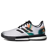 adidas SoleCourt 'White Black Silver Metallic' GX9065