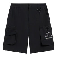 Li-Ning Counterflow Logo Straight Cargo Shorts 'Black' AKST587-1