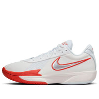 حذاء Nike Air Zoom GT Cut Academy باللون الأبيض والأحمر الفاتح FB2599-101