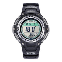 Men's CASIO PROTREK Series Waterproof Quartz Led Lighting Numeric Scale Luminous Pointer 37mm Resin Strap Watch Mens SGW-100-1V