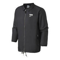 جاكيت PUMA Downtown Casual Sports ذو الياقة المدورة باللون الأسود 578306-01