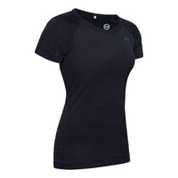 (WMNS) قميص Under Armour RUSH بدون درزات بأكمام قصيرة أسود 1351602-001