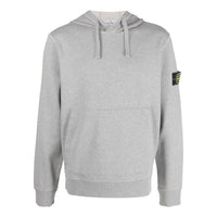 STONE ISLAND Garment Dyed Popover Hoodie 'Grey Marl' 101564151-A0M64