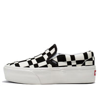 Vans Slip-On Woven Check Classic Stackform 'White Black' VN0A7Q5RBZW