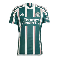 adidas Manchester United 23/24 Away Authentic Jersey 'Green White' IP1824