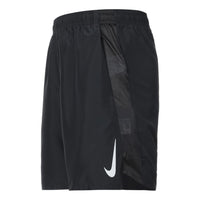 شورت جري سريع الجفاف من Nike Challenger Dri-Fit بدون بطانة للرجال باللون الأسود BV9278-010