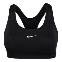 (WMNS) حمالة صدر رياضية Nike Swoosh متوسطة الدعم من قطعة واحدة "أسود" BV3637-010