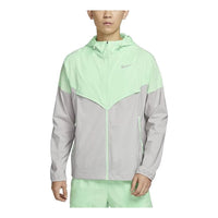 جاكيت الجري المقاوم للماء Nike Windrunner Repel (مقاسات آسيوية) "أخضر رمادي" FB7541-376