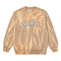 قميص PALACE Try-Dye Tie Dye برقبة دائرية وطبعة أبجدية رياضية باللون الكريمي والأصفر P20CS014