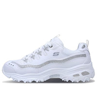 (WMNS) Skechers D'lites-Now &amp; Then 'White Silver' 11923-WSL
