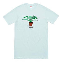 تيشيرت Supreme FW17 Plant Tee أزرق فاتح مطبوع عليه صورة بونساي بأكمام قصيرة للجنسين SUP-SS18-671