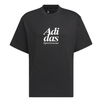 adidas Graphic T-Shirt Asia Sizing 'Black White' IT3925
