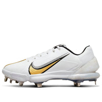 حذاء Nike Force Zoom Trout 7 Pro باللون الأبيض المعدني الذهبي CQ7224-106