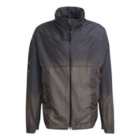 adidas Windproof waterproof Casual Sports Hooded Jacket Gray FS7540