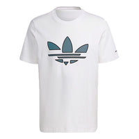 adidas originals St Tee Hl Logo Printing Sports Short Sleeve White H41402