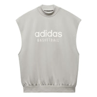 adidas Basketball Sleeveless Sweatshirt 'Grey' IA3416