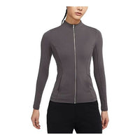 (WMNS) جاكيت Nike Athleisure كاجوال رياضي قابل للتنفس وياقة واقفة رمادي DD5534-254