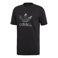 Men's adidas Logo Printing Short Sleeve Black T-Shirt ED6959