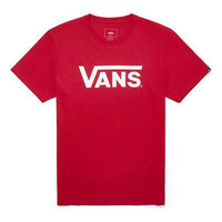 Men's Vans Tee Attack Classic Logo Short Sleeve Casual Red VN0A33ZLR30