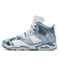 (GS) حذاء Air Jordan 6 Retro 'Washed Denim 2022' DM9045-100