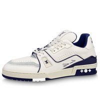 حذاء رياضي LOUIS VUITTON LV Trainer باللون الأبيض والأزرق الداكن 1ABNIH