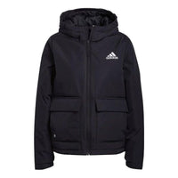 (WMNS) جاكيت adidas BSC Sturdy Hooded Jacket 'Black' H65753