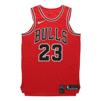 قميص Air Jordan NBA Michael Jordan Chicago Bulls Icon Edition الأصلي رقم 23 "Red Box Edition" BV7246-657