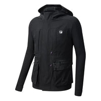 FILA Athletics Cargo Woven Zipper Jacket Black A11M031712F-BK