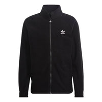 adidas originals Adicolor Classics Trefoil Teddy Fleece Jacket 'Black' HK7295