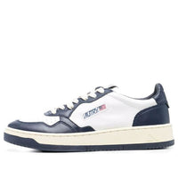 حذاء Autry Medalist Leather Low "White Navy" AULM-WB04