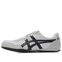 حذاء Onitsuka Tiger Serrano سهل الارتداء باللونين الأسود والأبيض 1183A238-100