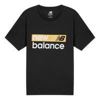 New Balance Classic Core Graphic T-Shirt Asia Sizing 'Black Yellow' MT03917-BM