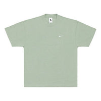 Men's Nike Lab Solo Swoosh Basic Sports Short Sleeve Light Green T-Shirt DA0321-006