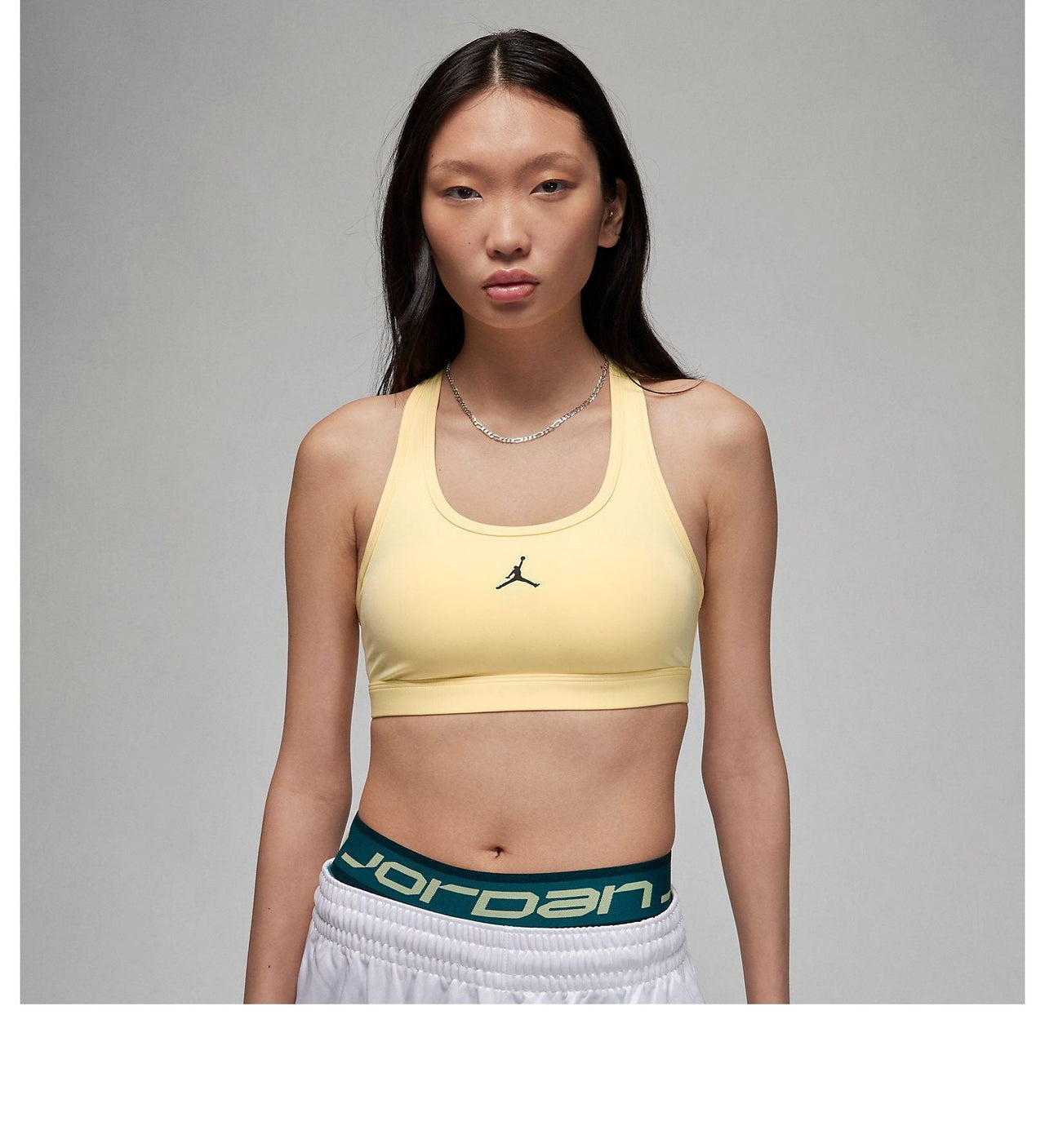 (WMNS) حمالة صدر رياضية Air Jordan Jumpman باللون الأصفر FB6873-821