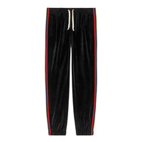 بنطال رياضي من Gucci Chenille مع رقعة "أسود" 572917XJA5W-1082