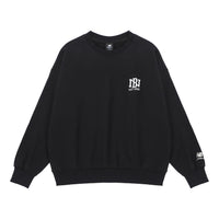 New Balance Logo Print Sweatshirt Asia Sizing 'Black White' AMT23330-BK
