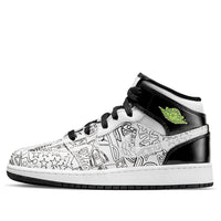 (GS) حذاء Air Jordan 1 Mid SE 'DIY' DC4099-100
