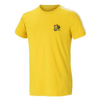 adidas neo M Frt Tee Casual Sports Round Neck Short Sleeve Yellow GJ5411