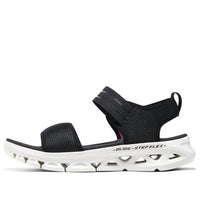 (WMNS) صندل Skechers Go Glide-Step Flex "أسود وأبيض" 141251-BKW