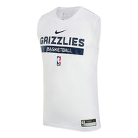 Nike x NBA DRI-FIT Memphis Grizzlies Training Jerseys 'White' FN5207-100