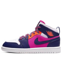 (PS) حذاء Air Jordan 1 Mid "وردي ناري" 640737-602