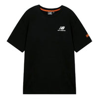 New Balance Athleisure Casual Sports Round Neck Pullover Short Sleeve Couple Style Black NEA34013-BK