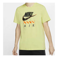 شورت رياضي رجالي من Nike Sportswear Air Logo قطني أصفر ليموني فاتح CT6533-367