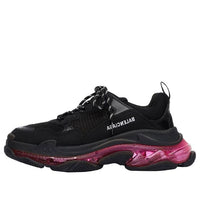 حذاء رياضي Balenciaga Triple S بنعل شفاف - أسود وردي نيون 541624W2FR11053