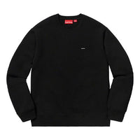 Supreme FW19 Week 8 Small Box Crew Neck Chest Small Label Round Neck Unisex Black SUP-FW19-804