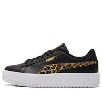 (WMNS) PUMA Lily Platform Sneakers Black 384894-01