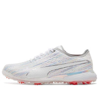 حذاء جولف PUMA Proadapt Spectra باللون الأبيض/الأزرق/البرتقالي 195694-01