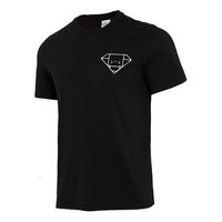 تيشيرت adidas Diamond رجالي للجري بأكمام قصيرة وتهوية، أسود، GN5114