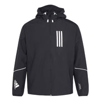 adidas W.N.D. Sports Stylish Hooded Jacket Black GF4015